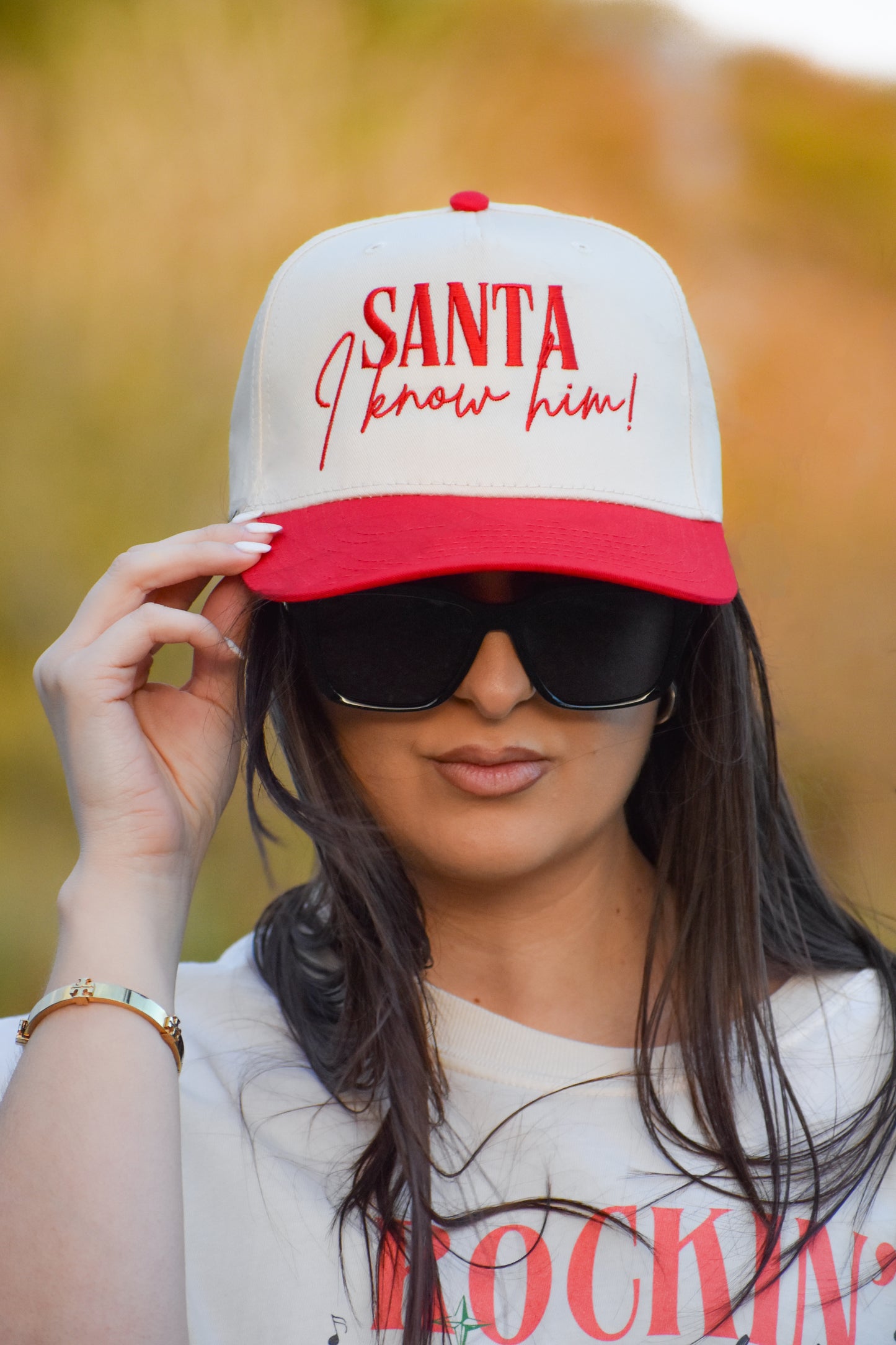 Son of a Nutcracker!- Christmas Trucker Hat in Dark Green