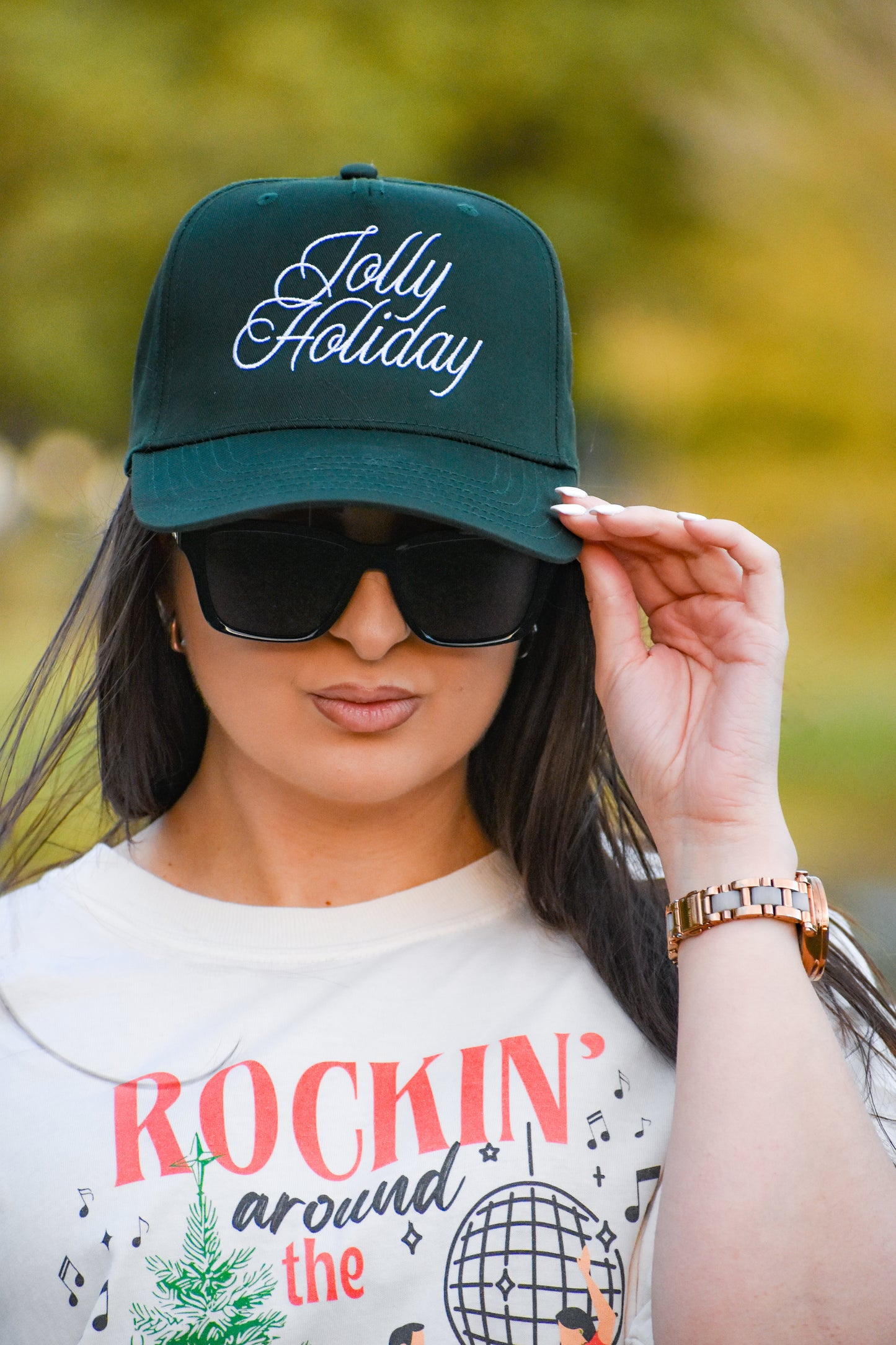 Jolly Holiday- Christmas Trucker Hat
