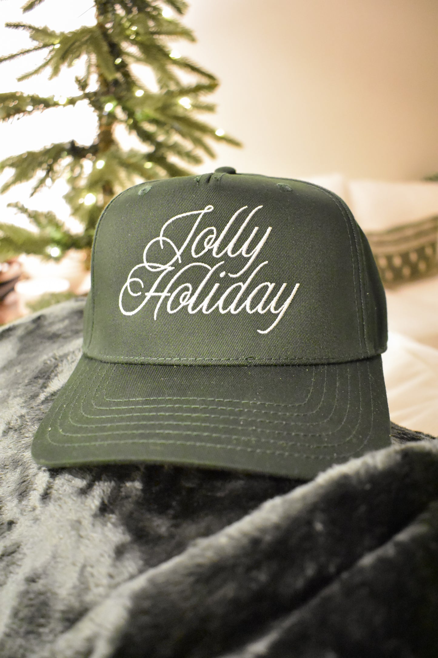 Jolly Holiday- Christmas Trucker Hat